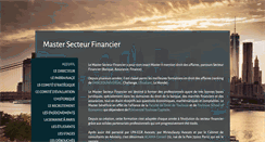 Desktop Screenshot of mastersecteurfinancier.com