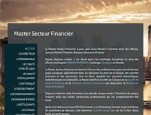 Tablet Screenshot of mastersecteurfinancier.com